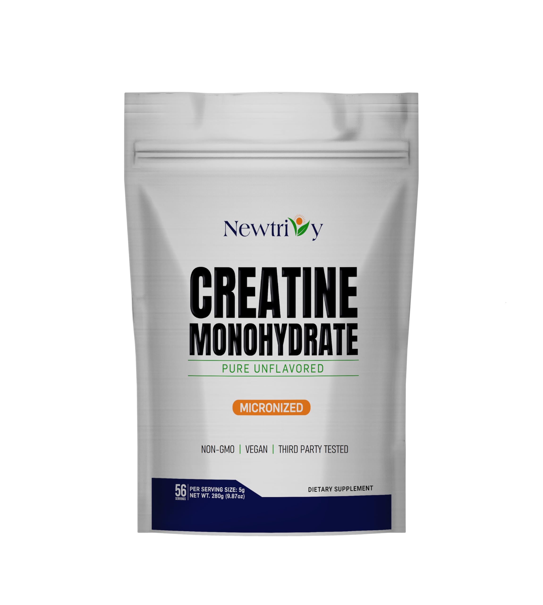 Creatine Monohydrate,Micronized, Pure,Unflavored,280g (9.8oz) Newtrivy uk supplements