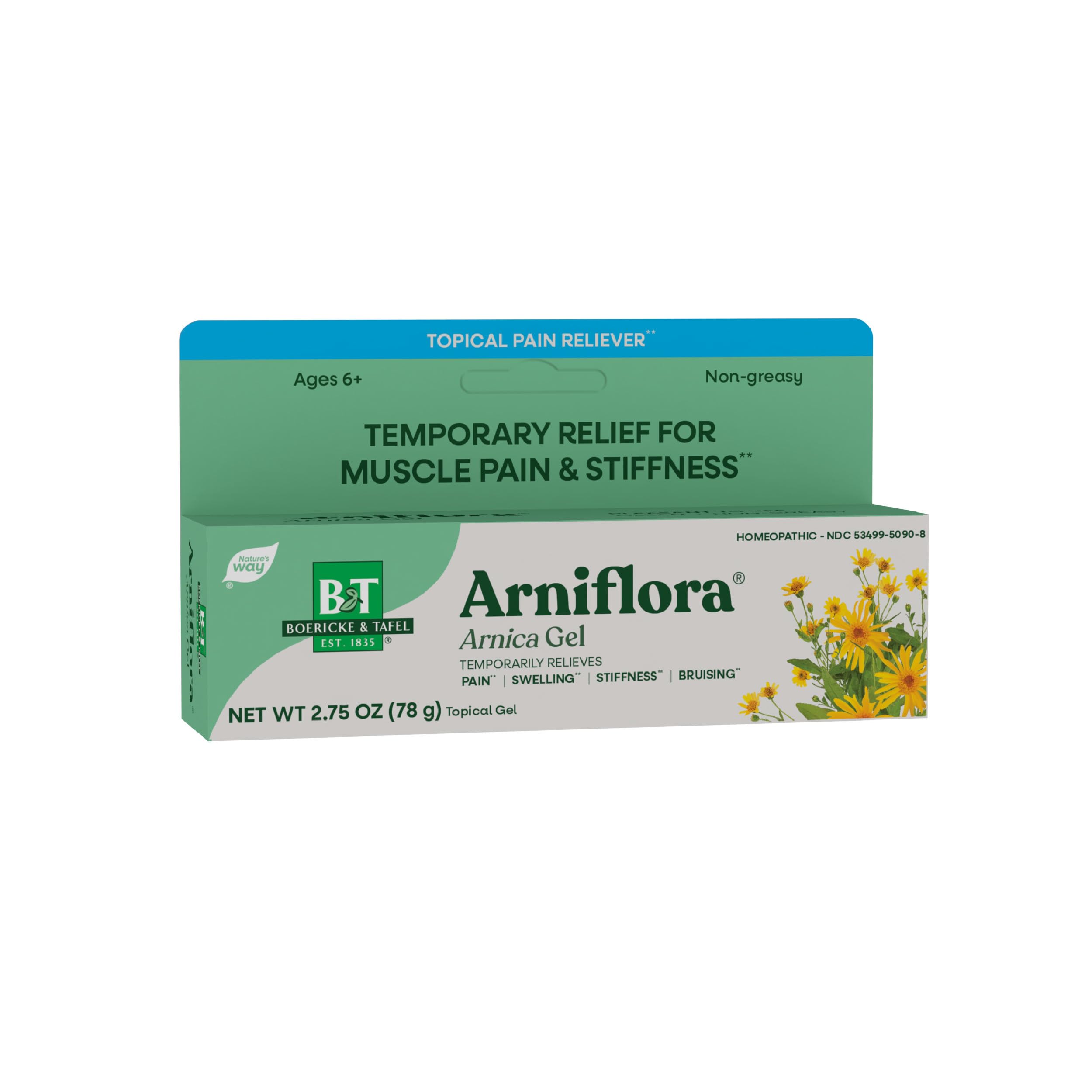 Nature's Way Boericke & Tafel Arniflora Arnica Gel, Temporarily Relieves Pain*, Swelling*, Stiffness*, 2.75 Oz (Packaging May Vary) Nature's Way uk supplements