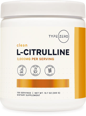 Type Zero L-Citrulline Base Powder, 3,000mg Per Serving - 100 Servings Type Zero uk supplements