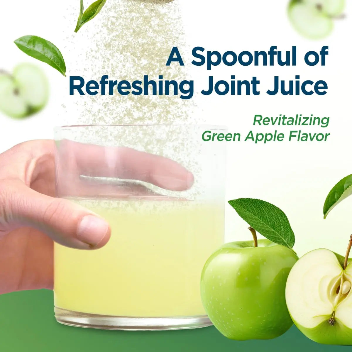 Holiday Gift Set, Joint Support with Univestin®, Glucosamine, Chondroitin & MSM — Bottle & Frother Included, Green Apple Flavor, 30 Servings Univera uk supplements