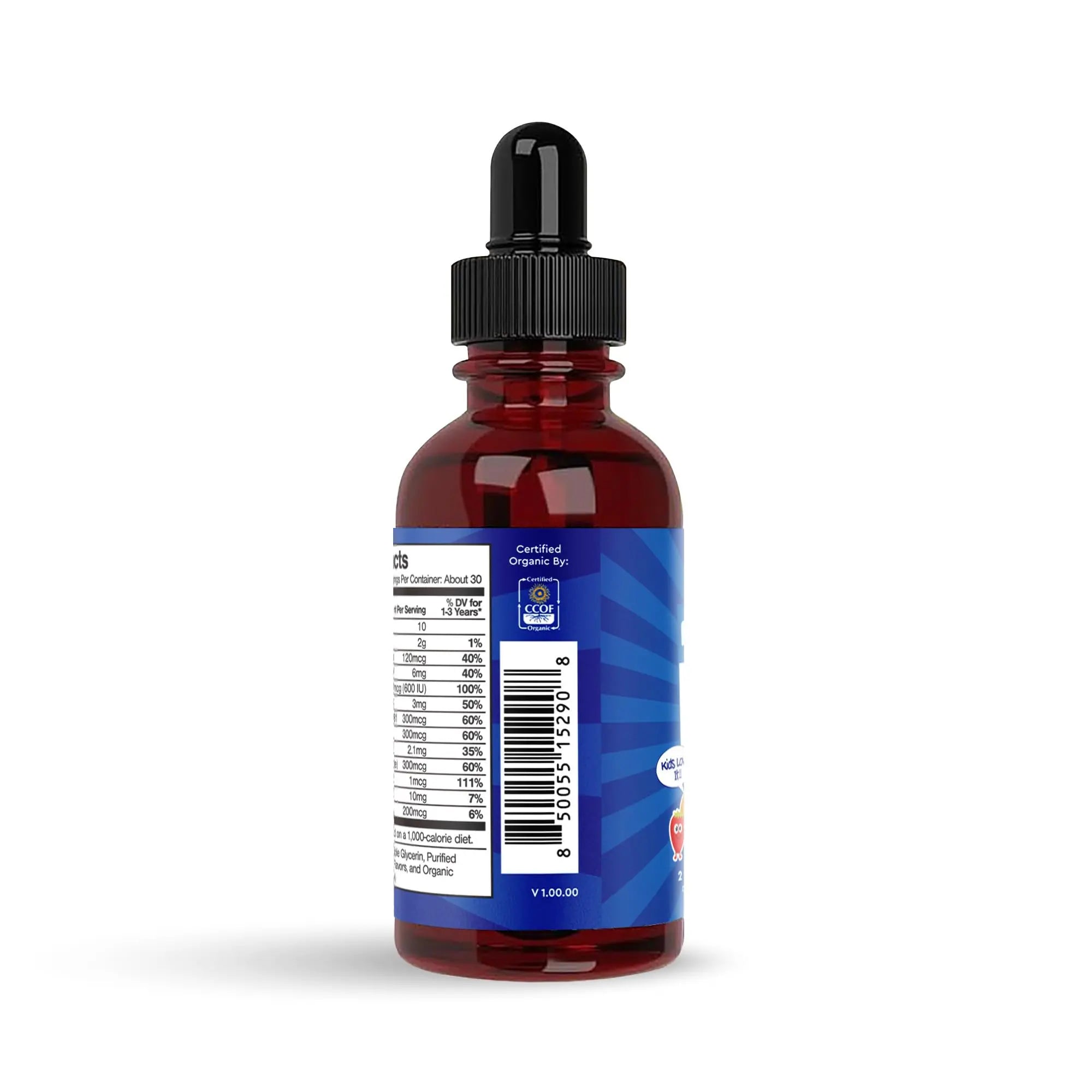 Feel Great Vitamins Organic Multivitamin Liquid Drops for Toddlers & Kids | Daily Essential Nutrients for Healthy Growth | The Feel Great Vitamin Company uk supplements