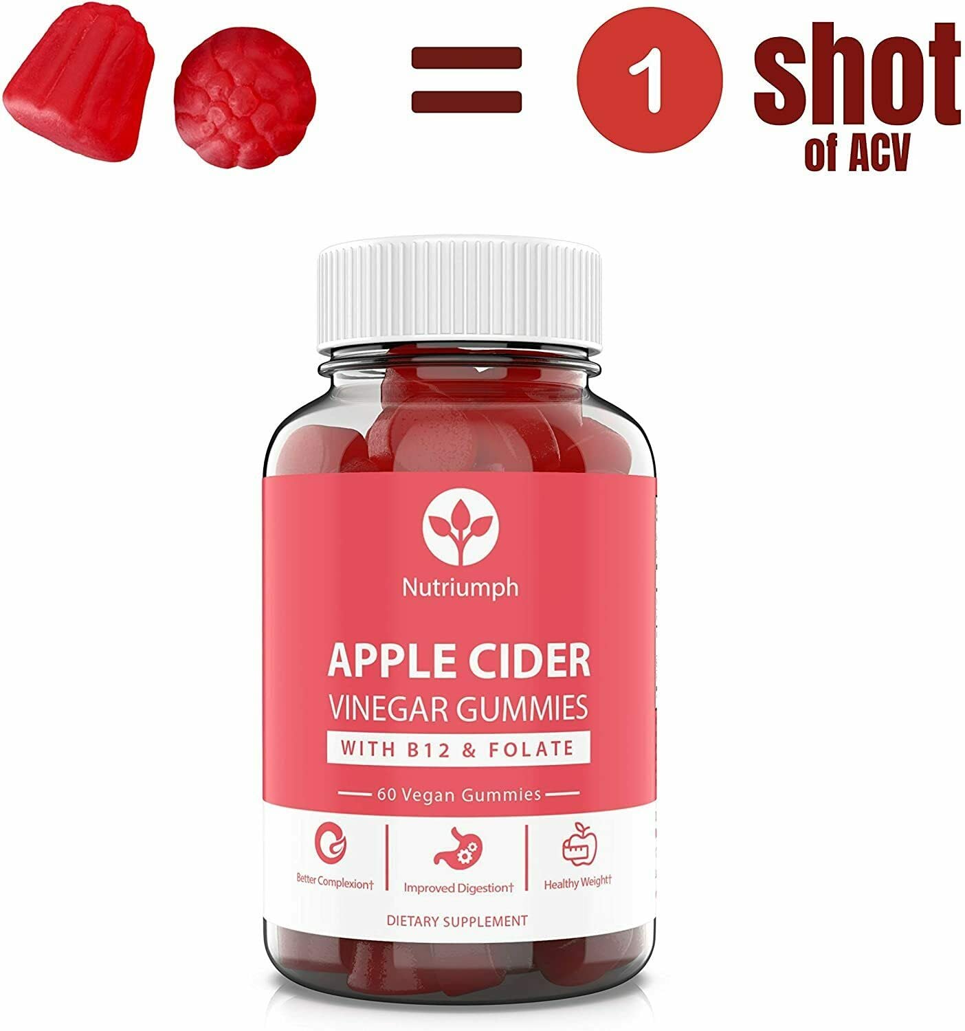 Nutriumph Apple Cider Vinegar Gummies with The Mother Vegan – Weight Loss, Detox Nutriumph uk supplements