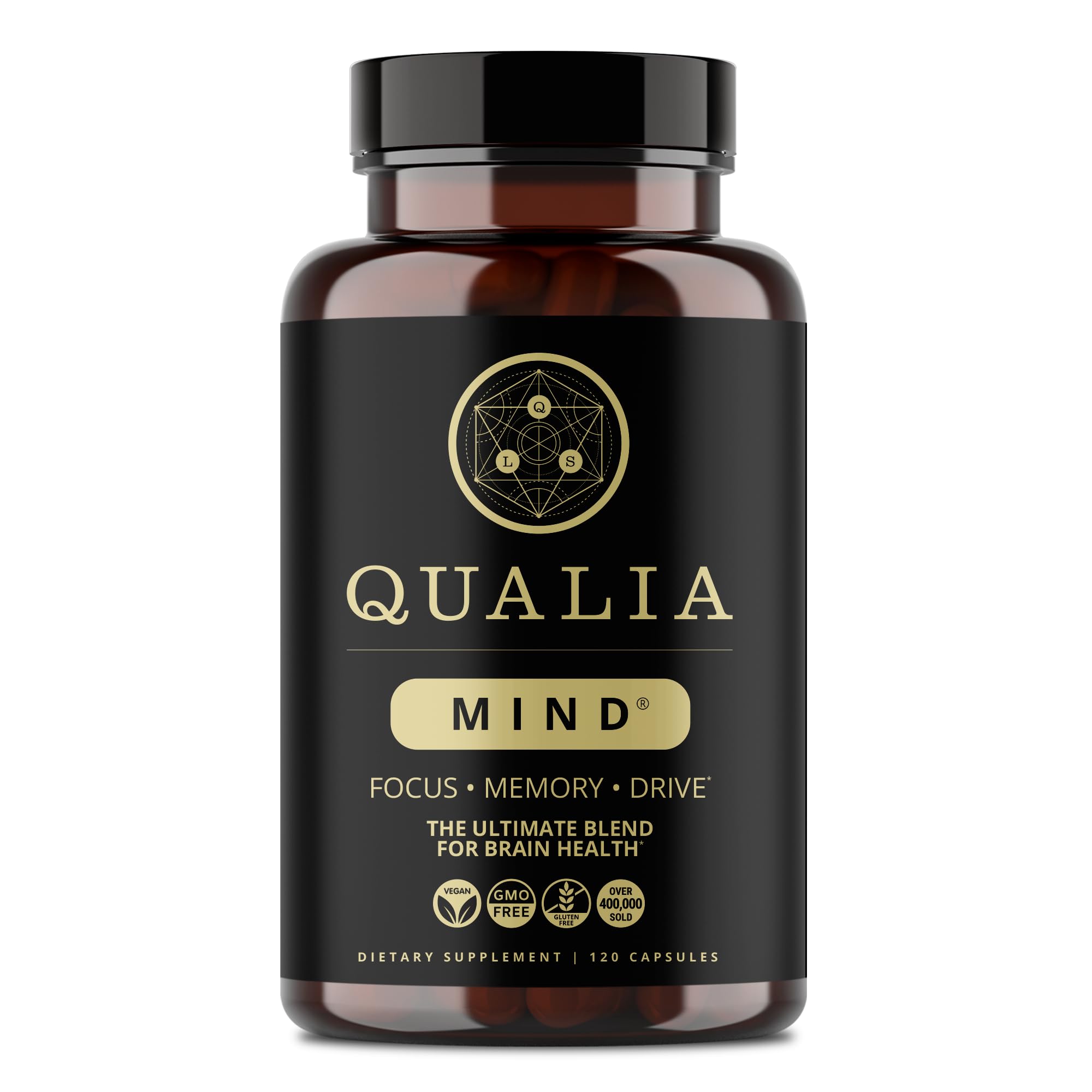 Qualia Life Sciences Qualia Mind | The Ultimate Blend for Brain Health* | Doctor-Formulated Nootropic to Fuel Focus & Concentration* | Supports Long Term Brain Health| Maintain Drive & Productivity QUALIA LIFE SCIENCES uk supplements