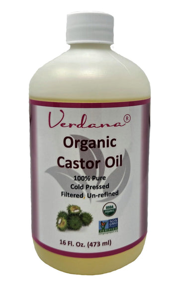 Verdana Organic Castor Oil – USDA Certified Organic – Cold Pressed, Unrefined, 100% Pure and Hexane Verdana uk supplements