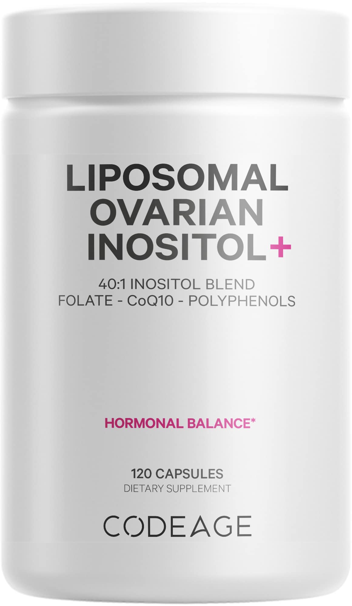 Codeage Liposomal Ovarian Inositol + Supplement - Myo-Inositol, D-Chiro-Inositol Codeage uk supplements