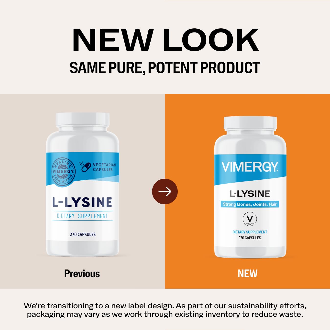Vimergy L-Lysine – Promotes Healthy Skin, Hair & Nails* – Supports Healthy Metabolism* – Vegan, Non-GMO & Gluten-Free – 270 Capsules Vimergy uk supplements