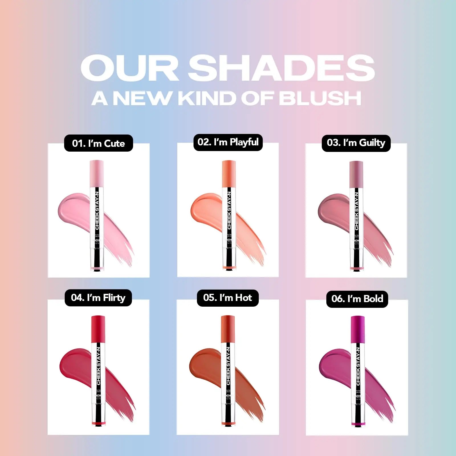 Sacheu Cheek STAY-N Liquid Blush for Cheeks — High Pigment, Buildable, Lightweight Cream Blush for Dewy & Radiant Flushed Cheeks — Long-lasting & Cruelty Free, I'm Guilty Sacheu uk supplements