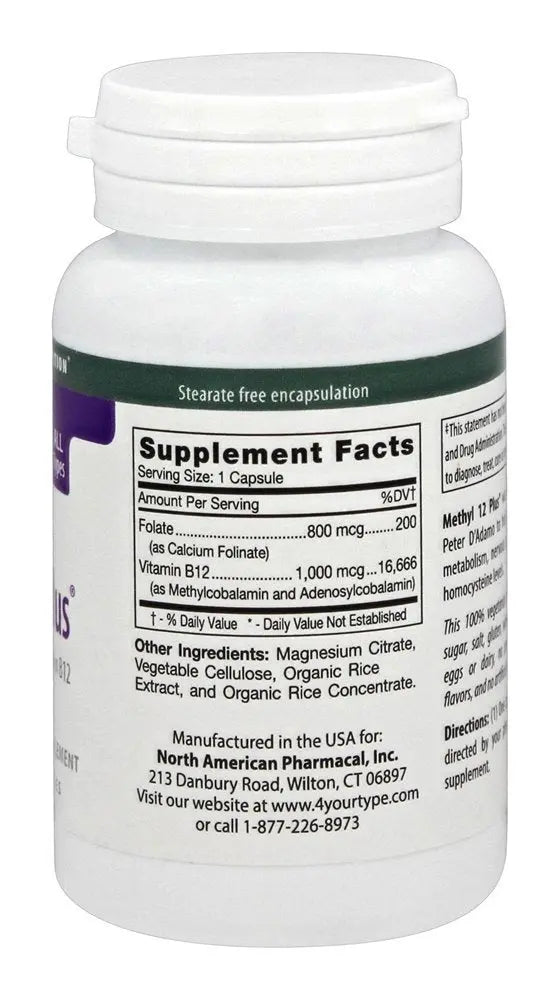 D'Adamo Personalized Nutrition Methyl 12 Plus, 60 Count D'Adamo Personalized Nutrition uk supplements