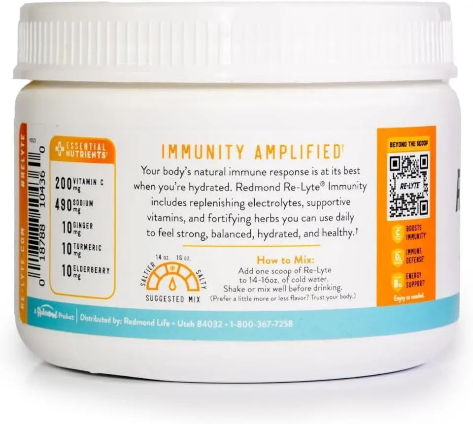 REDMOND Re-Lyte Immunity, Multivitamin Supplement Mix (Pinapple Orange) REDMOND uk supplements