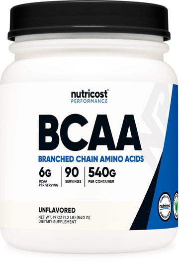 Nutricost BCAA Powder 2:1:1 (Unflavored, 90 Servings) - Branched Chain Amino Acids Nutricost uk supplements