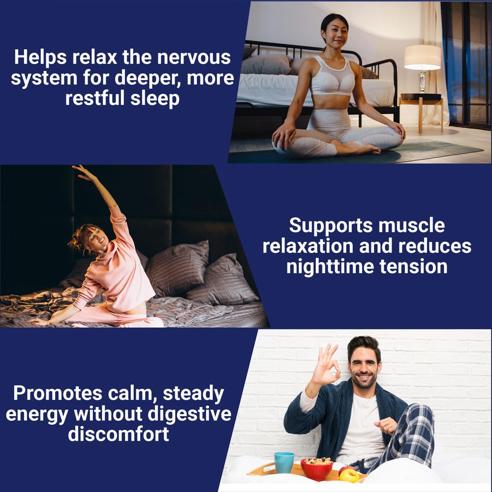 Zenium - Magnesium Glycinate for Sleep, Chelated, 600mg per Serving, 120 Capsules | High Absorption | Relieve Tension, Worry, Nervousness | Calm The Mind & Body | Ayurvedic | Natural Relief Supplement Zenium uk supplements