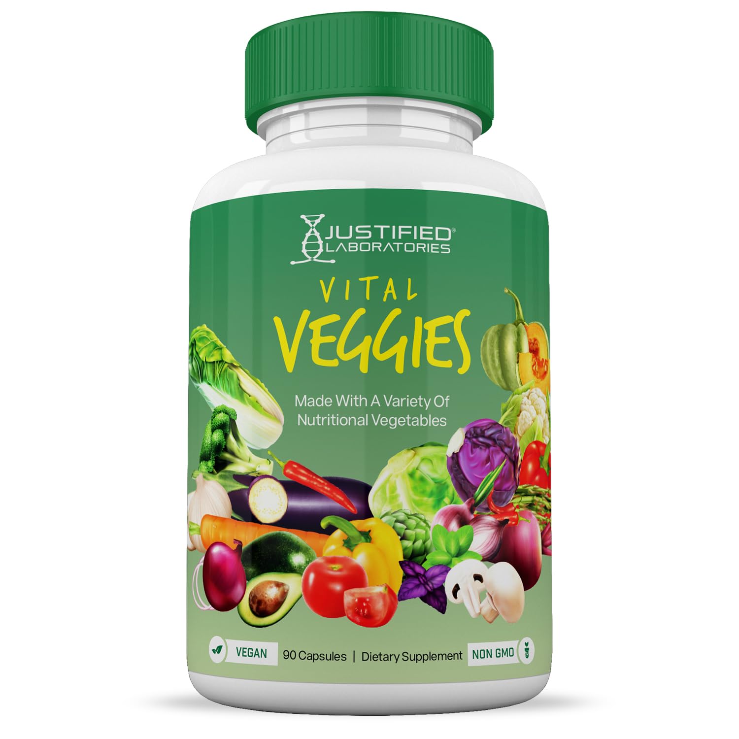 (20 Pack) Vital Fruits and Veggies Supplement Whole Food Red & Green Superfoods Justified Laboratories uk supplements
