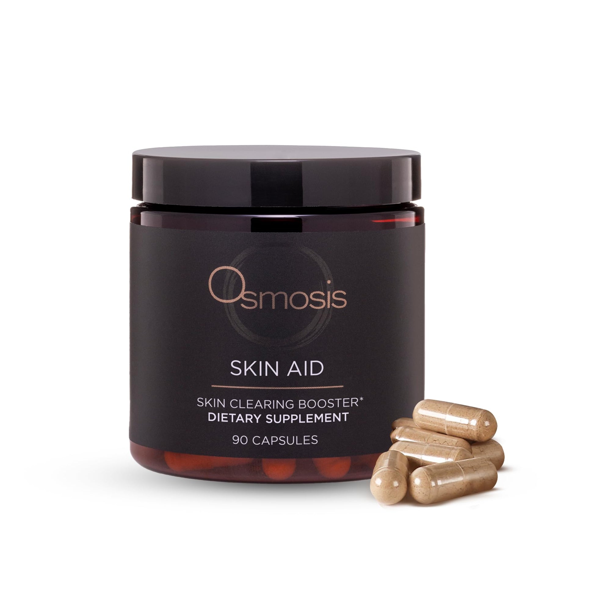 OSMOSIS Skin Aid Daily Supplement, Microbiome and Immunity Support, Vitamin A, for Acne and Blemish Prone Skin, 90 Count OSMOSIS uk supplements