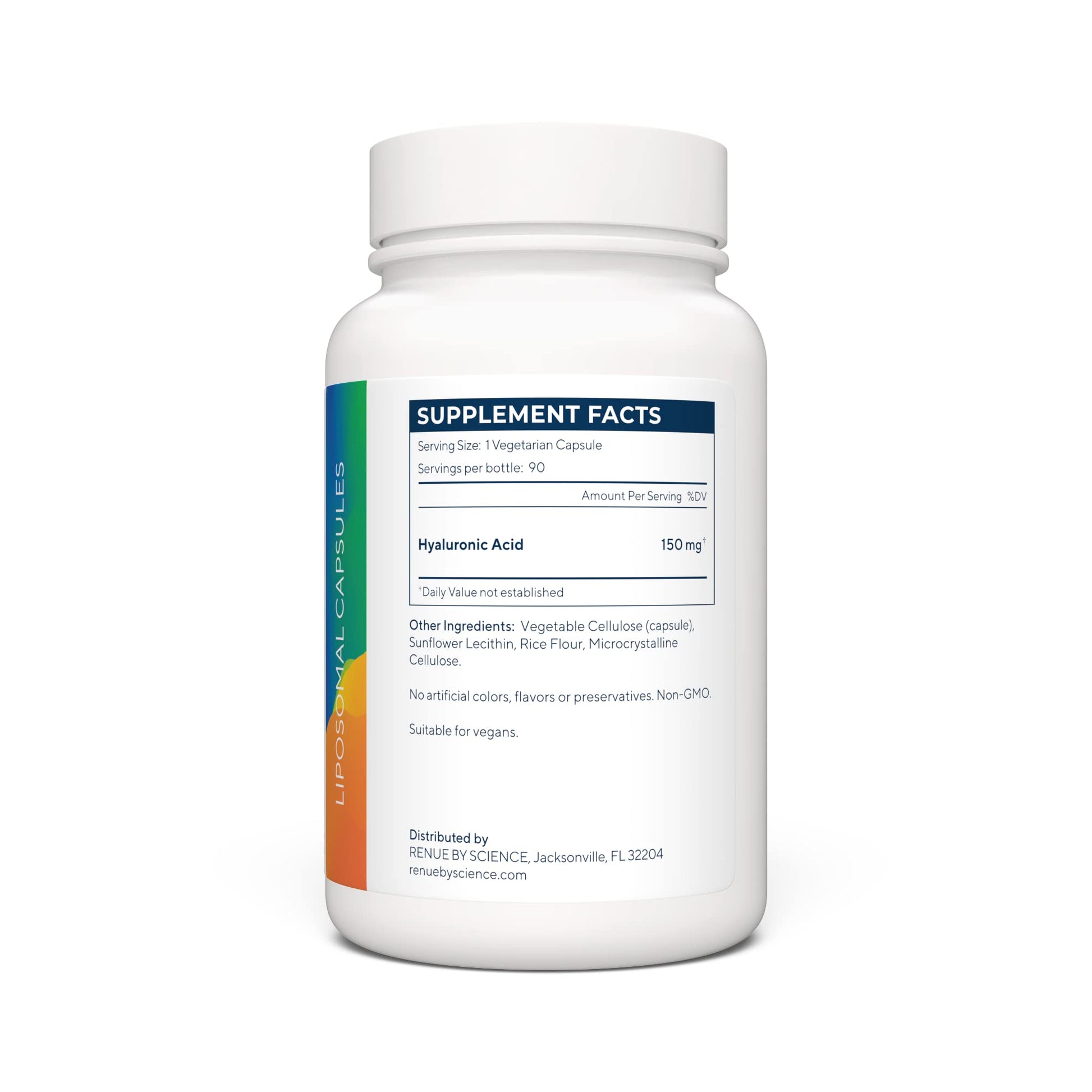 Renue By Science Hyaluronic Acid | HLA Liposomal Hyaluronic Acid Supplements | 90 Acido Hialuronico Capsules - 150mg Hylunaric Acid per Serving | Non-GMO | Made in The USA Third-Party Tested Renue By Science uk supplements