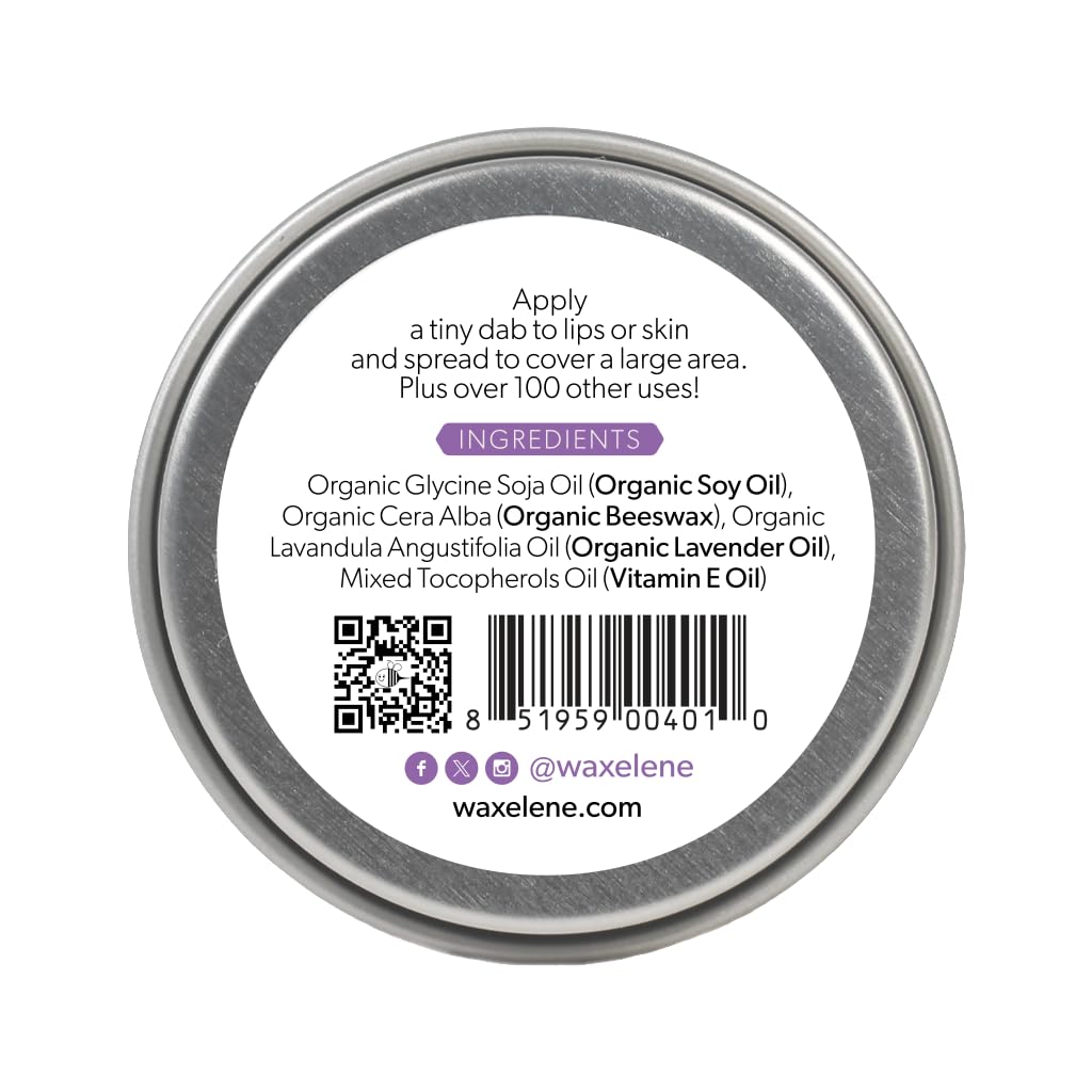 Lavender Aerated Lip Balm tin - Single Waxelene uk supplements