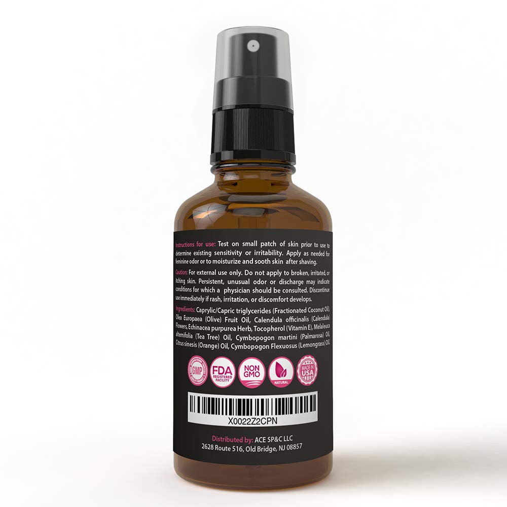 pHresh Feminine Spray - 100% All Natural Yoni Oil for Women - with Tea Tree, Lemongrass, Orange Essential Oils ACE NUTRITION uk supplements