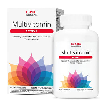 GNC Women’s Active Multivitamin Clinically Proven for Nutrition, Exercise Recovery, Energy Production, Bone Health, Beauty GNC uk supplements