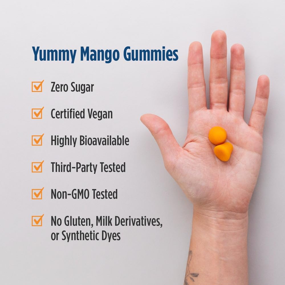 Nordic Naturals Zero Sugar Curcumin Gummies, Mango - 60 Gummies - 200 mg Optimized Curcumin Extract - Great Taste - Antioxidant Support, Healthy Metabolic Balance - Non-GMO, Vegan - 30 Servings Nordic Naturals uk supplements