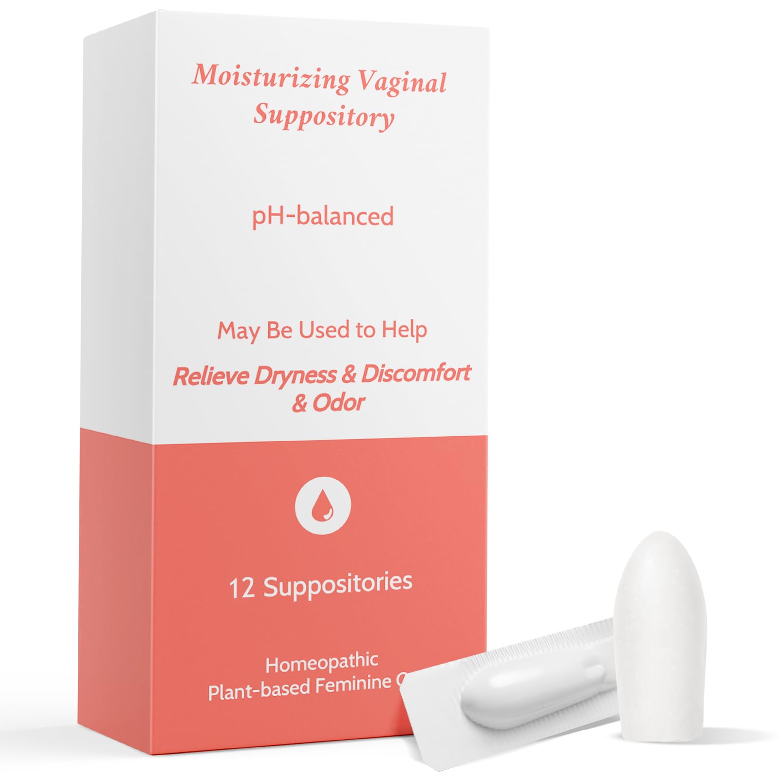 Vaginal Moisturizing Suppositories for Lasting Hydration & Comfort | Balances pH, Soothes Dryness Vagiria uk supplements