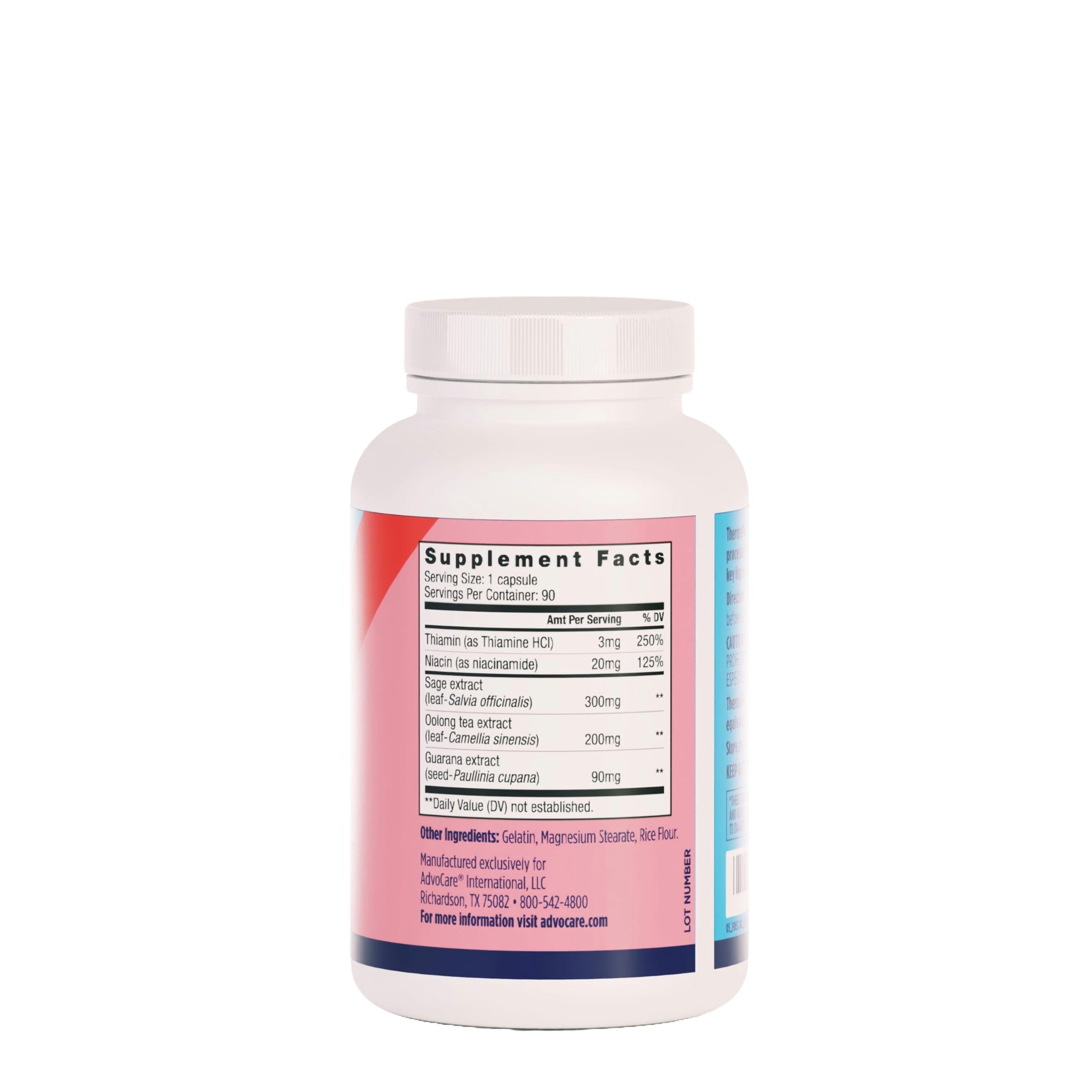 AdvoCare ThermoPlus Vitamin & Herbal Dietary Supplement - Supports Healthy Metabolism* - Contains Thiamine, Sage Extract & Oolong Tea Extract - 90 Capsules AdvoCare uk supplements