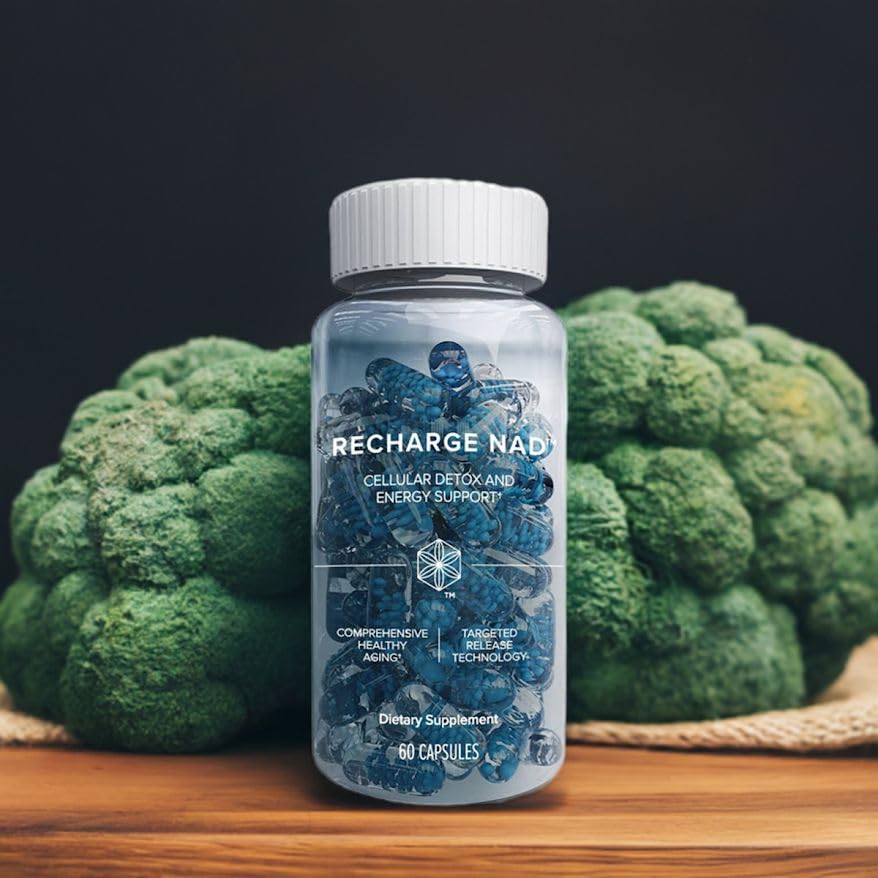 Isagenix Recharge NAD - Cellular Detox, Comprehensive Healthy Aging, and Energy Support - 1 Bottle - 60 ct Targeted Release Capsules Isagenix uk supplements