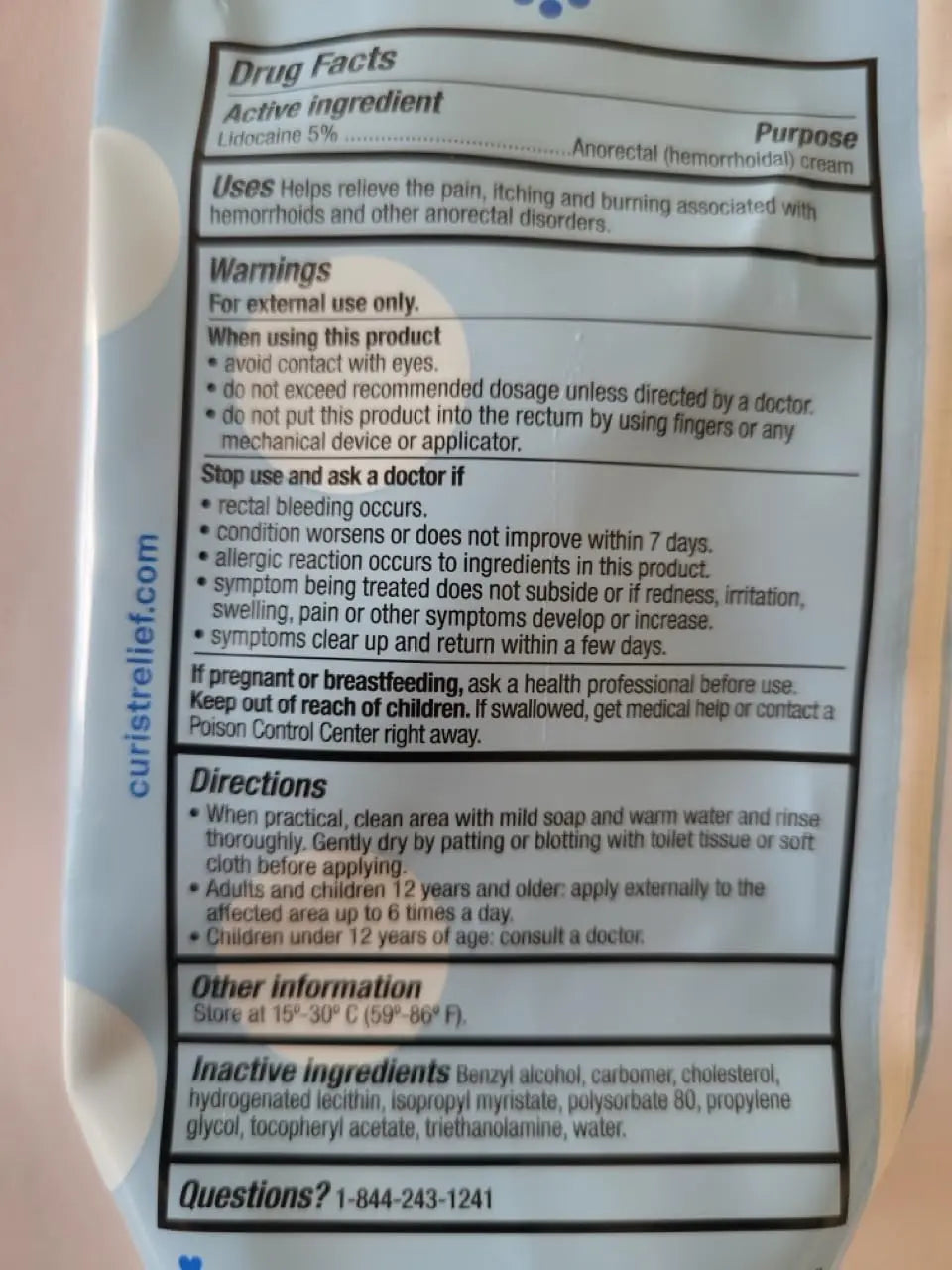 Curist 5% Lidocaine Numbing Cream - 6 oz (170 g) XL Tube - Soothing Numbing Cream for Temporary Discomfort, Itching, and Burning from Hemorrhoids Lidocaine 5% (1 Pack - 6 oz Tube) Curist uk supplements