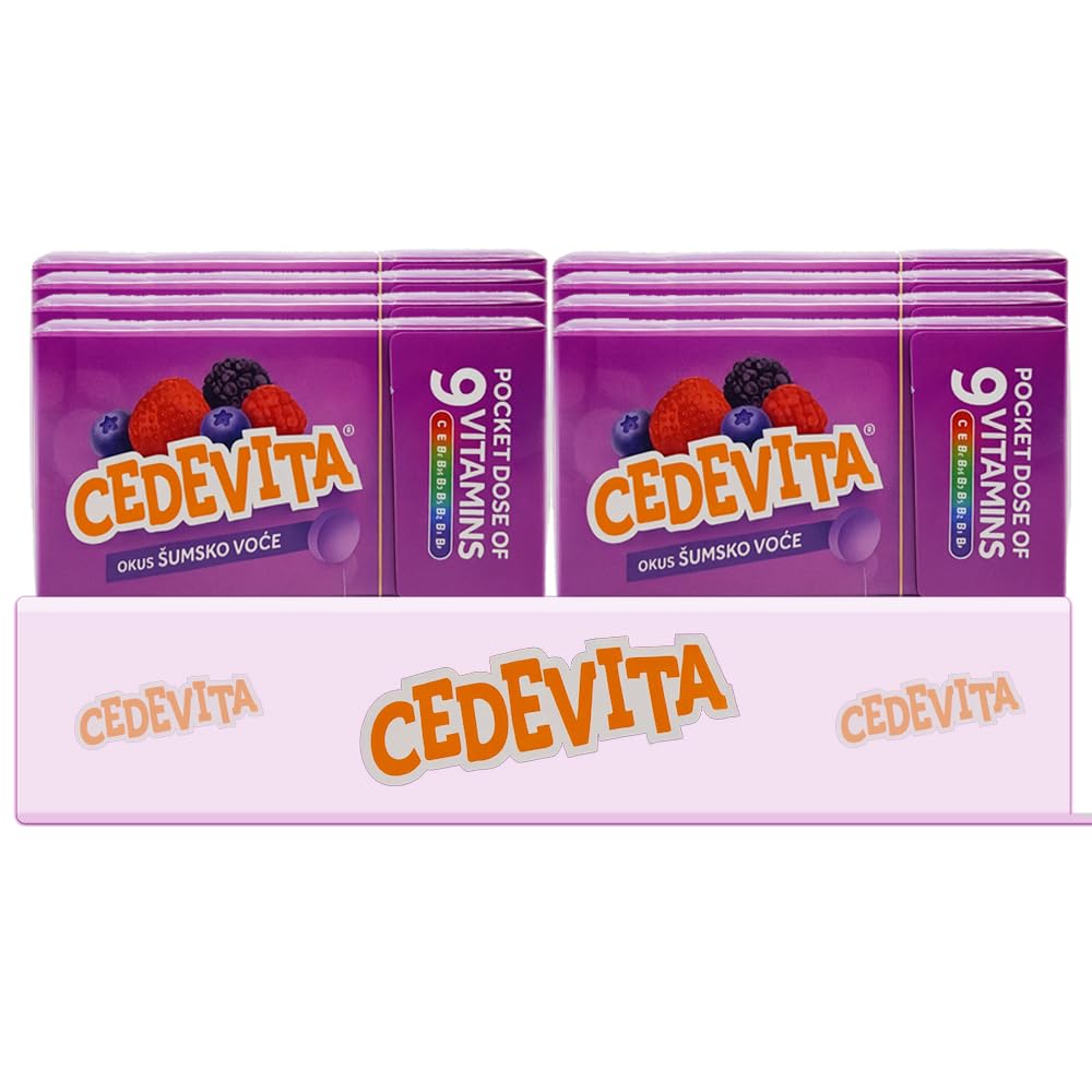Cedevita Multivitamin Healthy and Sweet Candies - Pack of 8 (Forest Fruit) SORINA uk supplements