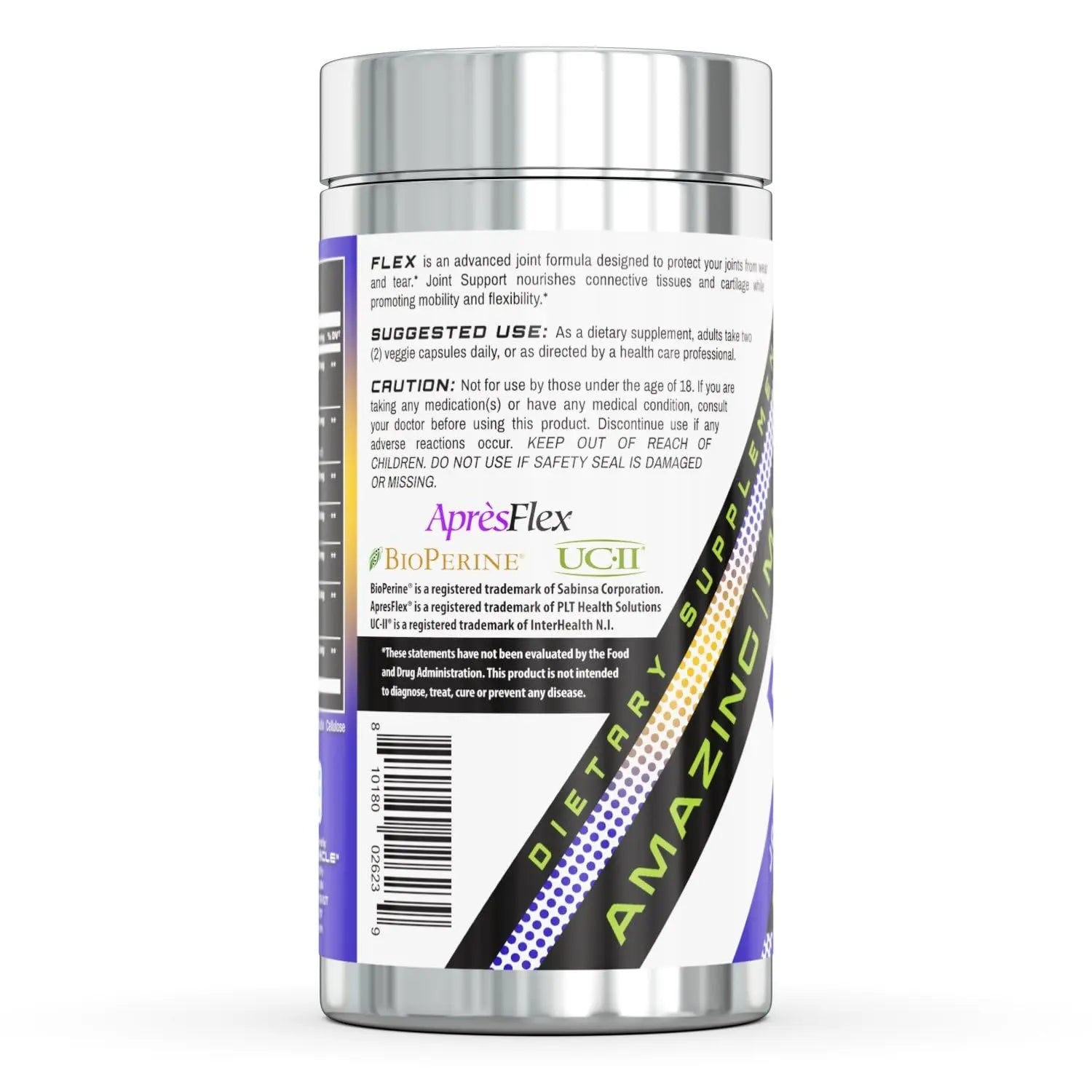 Amazing Muscle Flex Advanced Formula Supplement | Contains: Turmeric Extract, BioPerine, White Willow & More | Vegetarian Capsules | Non-GMO | Gluten-Free | Made in USA (1 Pack | 60 Count) Amazing Muscle uk supplements