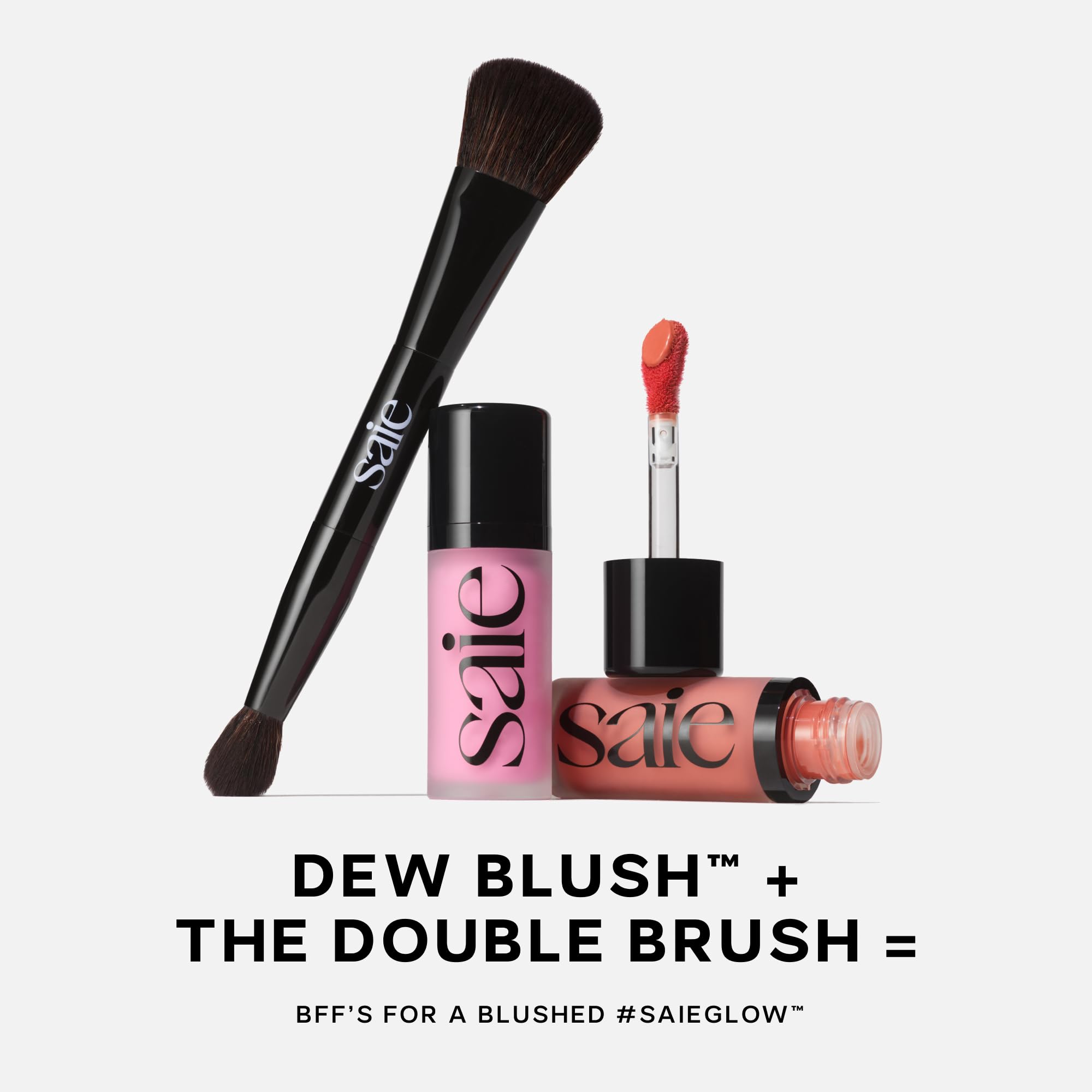 Saie Dew Liquid Blush for Cheeks - Hydrating Cream Blush Stick with a Blendable + Buildable Formula - Skincare Infused Dewy Cheek Tint for a Natural Flush - Glowy Makeup Essential - Lady (.40 oz) Saie uk supplements