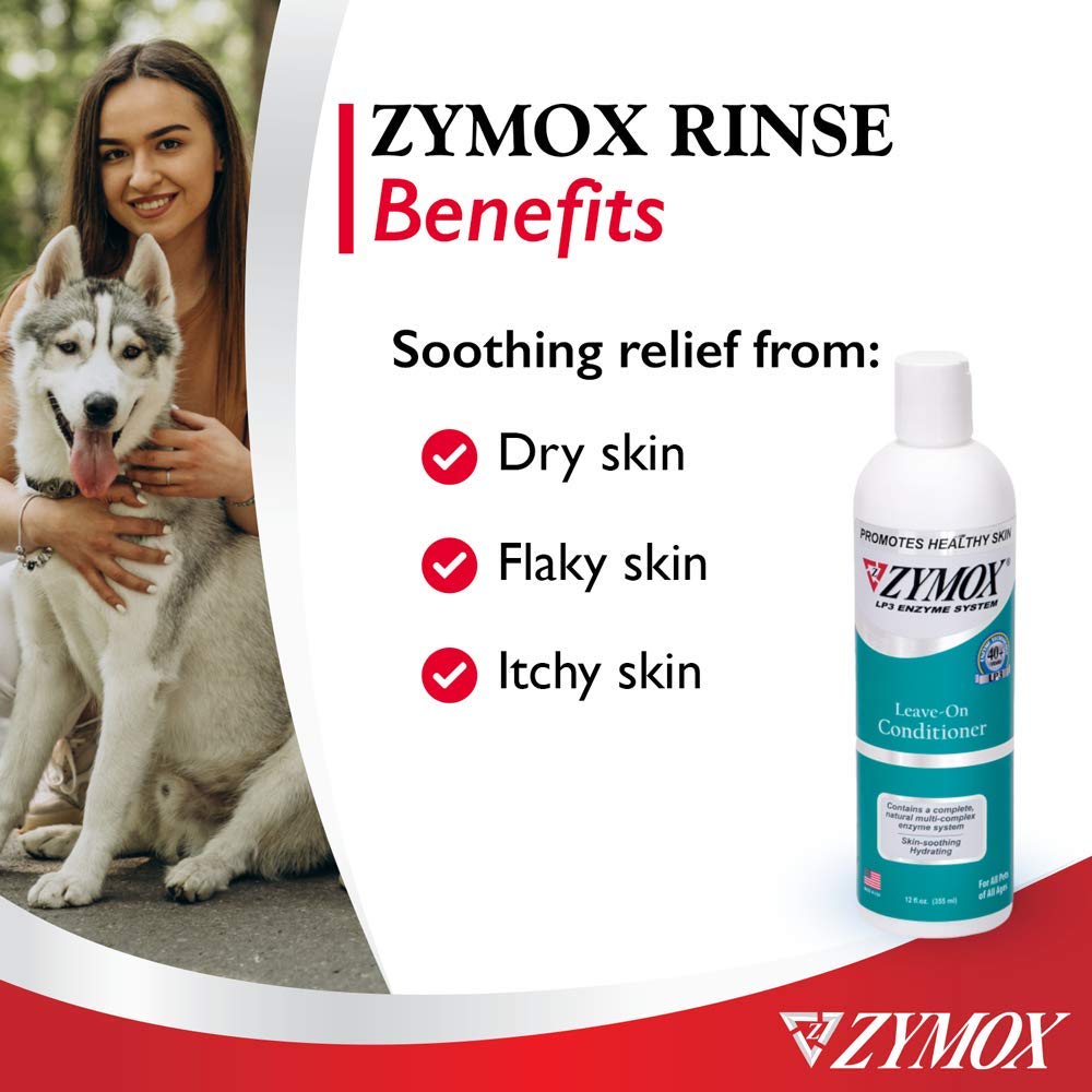 Zymox Leave On Conditioner for Pets, 12 fl oz Pet King Brands uk supplements