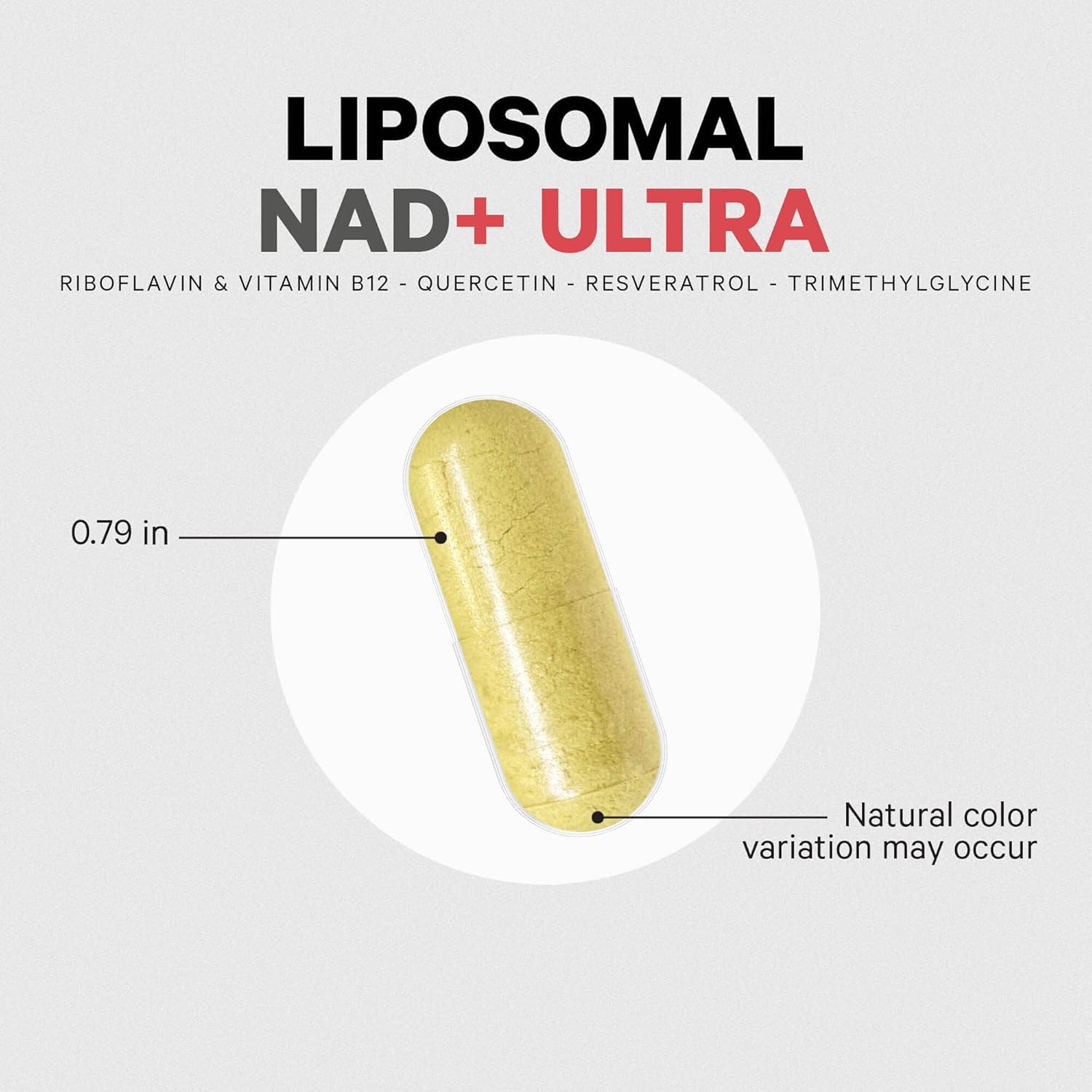 Codeage Liposomal NAD+ with Resveratrol & Vitamin B - NAD Plus Ultra for Energy & Healthy Aging Support - NAD Vitamin Supplement with Quercetin, Betaine, Riboflavin - Bioavailable - 90 Capsules Codeage uk supplements