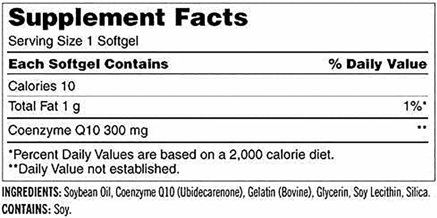 CARZIX CoQ10 300mg,100 Softgels-Helps Maintain Healthy Blood Pressure，Romotes CARZIX uk supplements