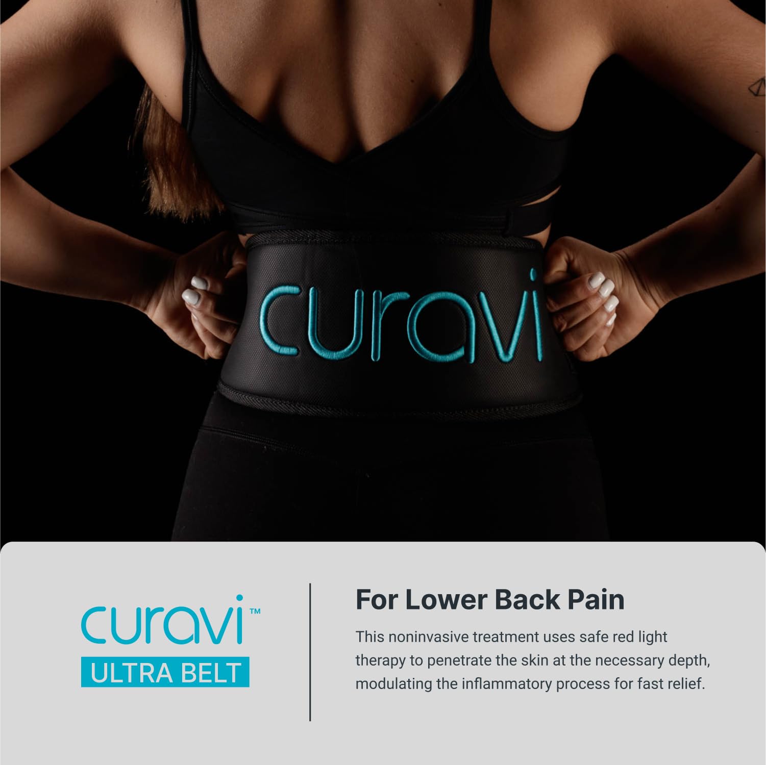 CURAVI Ultra™ Wearable Red Light Therapy Belt for Lower Back Pain Relief - 84 Diodes - Non-Invasive CURAVI uk supplements