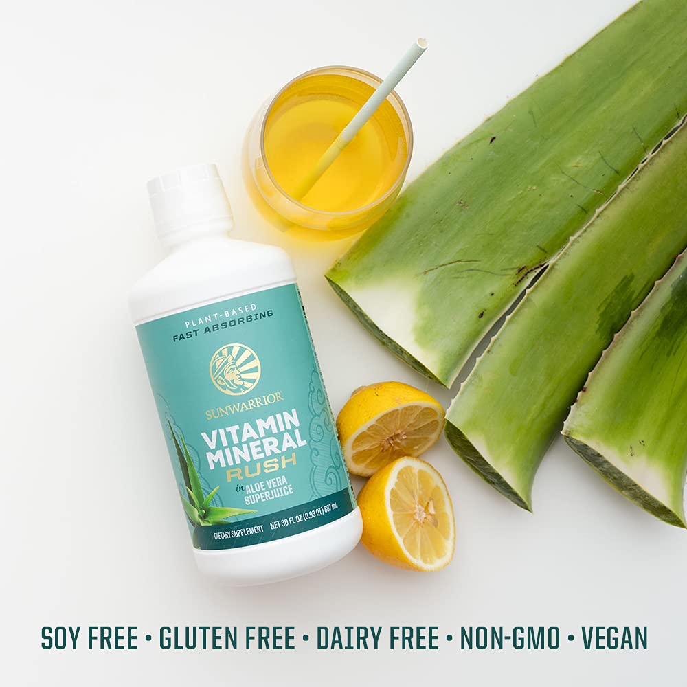 Sunwarrior Liquid Multivitamin Supplements & Minerals Vegan Plant-Based with Aloe Vera for Men and Women | Energy & Immune Support Gluten Sugar Dairy Free | 30 Fl Oz Sunwarrior uk supplements