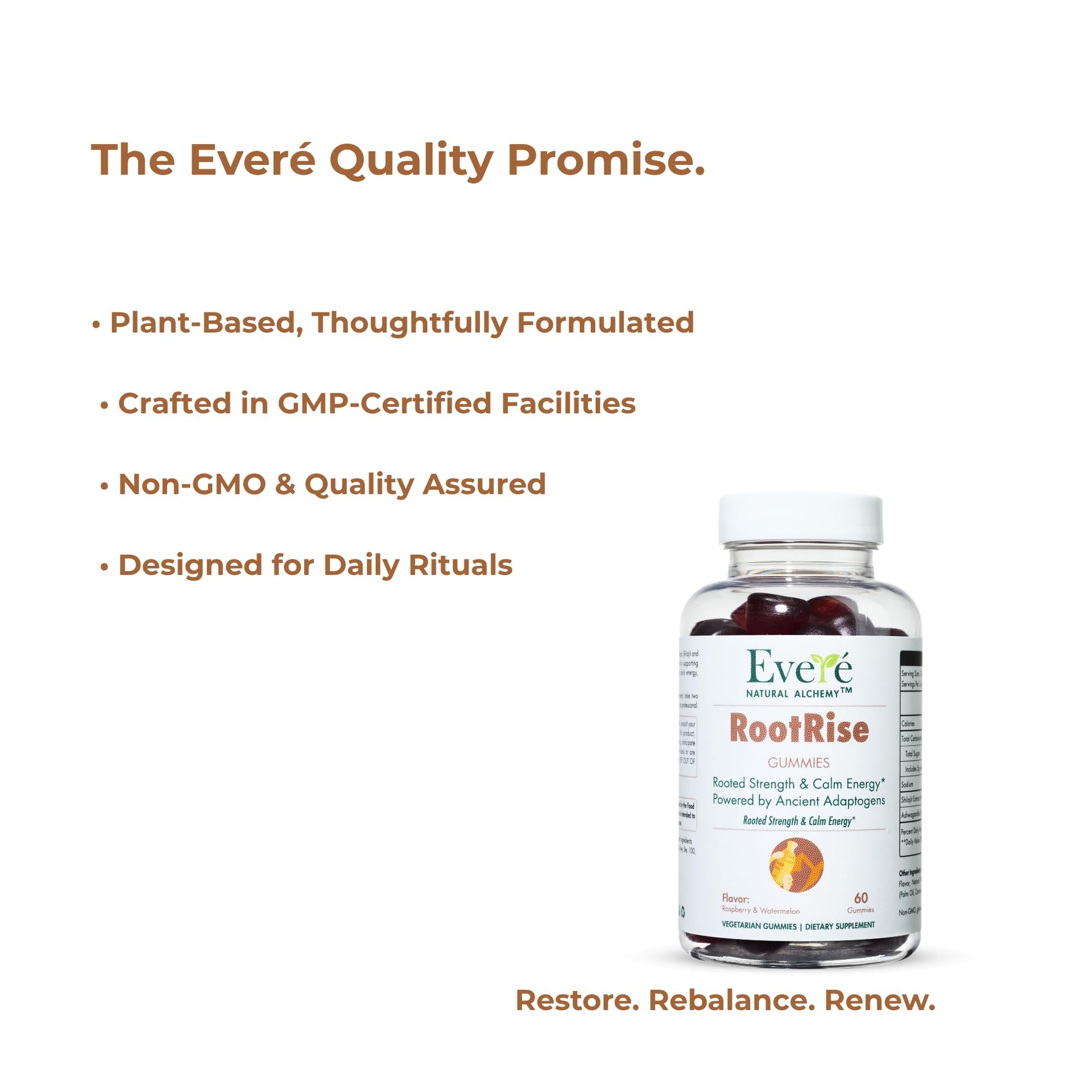 The EverÉ Natural Alchemy Evere RootRise Gummies - Shilajit + Ashwagandha Gummies The EverÉ Natural Alchemy uk supplements