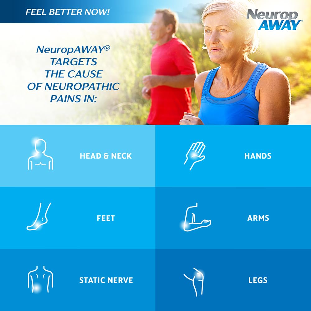 NeuropAWAY Nerve Support Formula, a Patented, Clinically Proven Formula to Strengthen Nerve Health NeuropAWAY uk supplements
