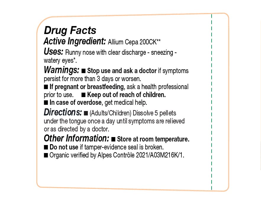 OLLOIS Allium Cepa 200ck Organic & Lactose-Free Homeopathic Medicine, 80 Pellets (Pack of 1) OLLOÏS uk supplements