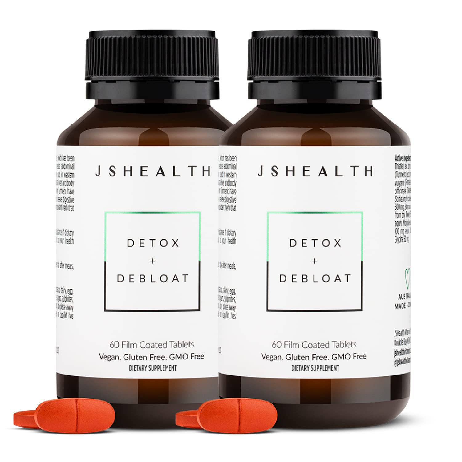 JSHealth Vitamins Detox and Debloat Liver Health Formula | Liver Detox Pills | Debloating JSHealth uk supplements
