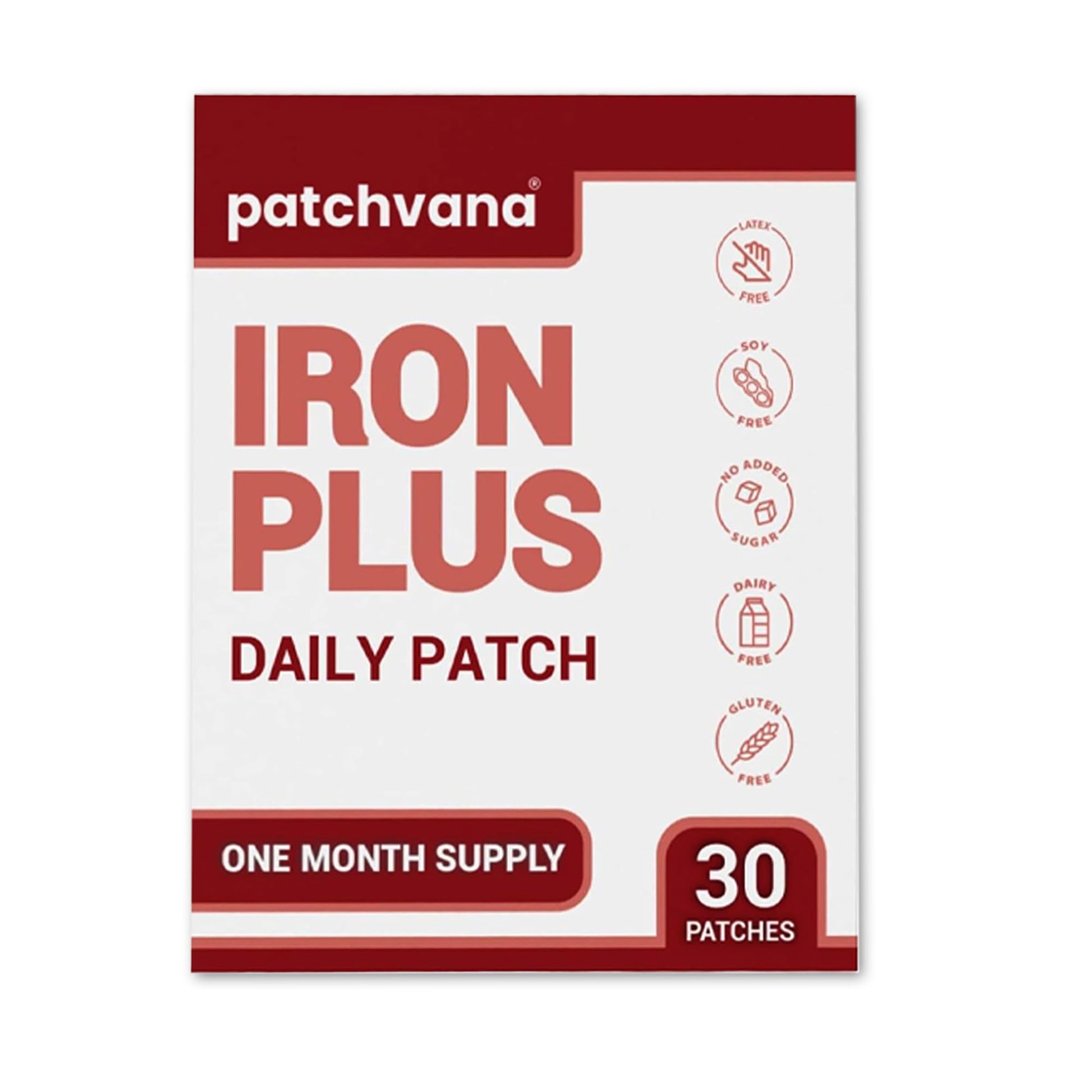 Patchvana Iron Plus Patch for Women & Men, 1 Month Supply, 30 Patches Patchvana uk supplements