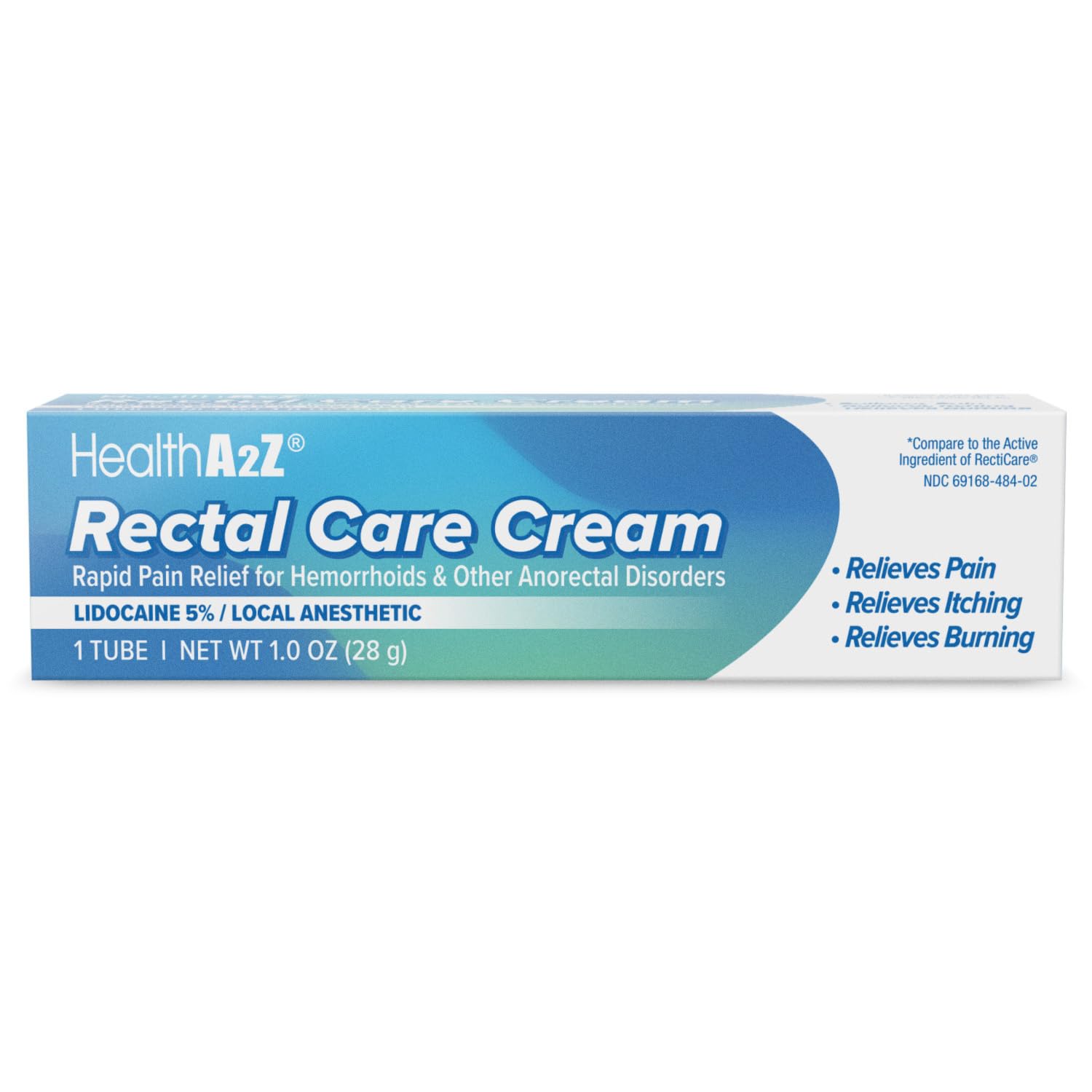 HealthA2Z® Rectal Care Cream | Lidocaine 5% / Local Anesthetic | 28g Tube | Topical Numbing Cream & Other Anorectal Disorders | Relieves Pain, Itching & Burning HealthA2Z uk supplements