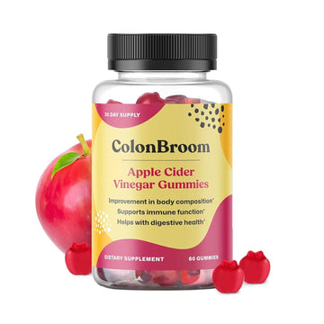 ColonBroom Apple Cider Vinegar Gummies for Women, 60 Gummies, 30 Day Supply, Vegan, Non-GMO Supplement – Supports Body Composition, Boost Metabolism & Improves Digestive Wellness ColonBroom uk supplements