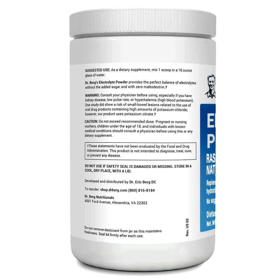 Dr. Berg's Electrolyte Powder 100 Servings Bundle - Raspberry Lemon & Lemonade Dr. Berg Nutritionals uk supplements
