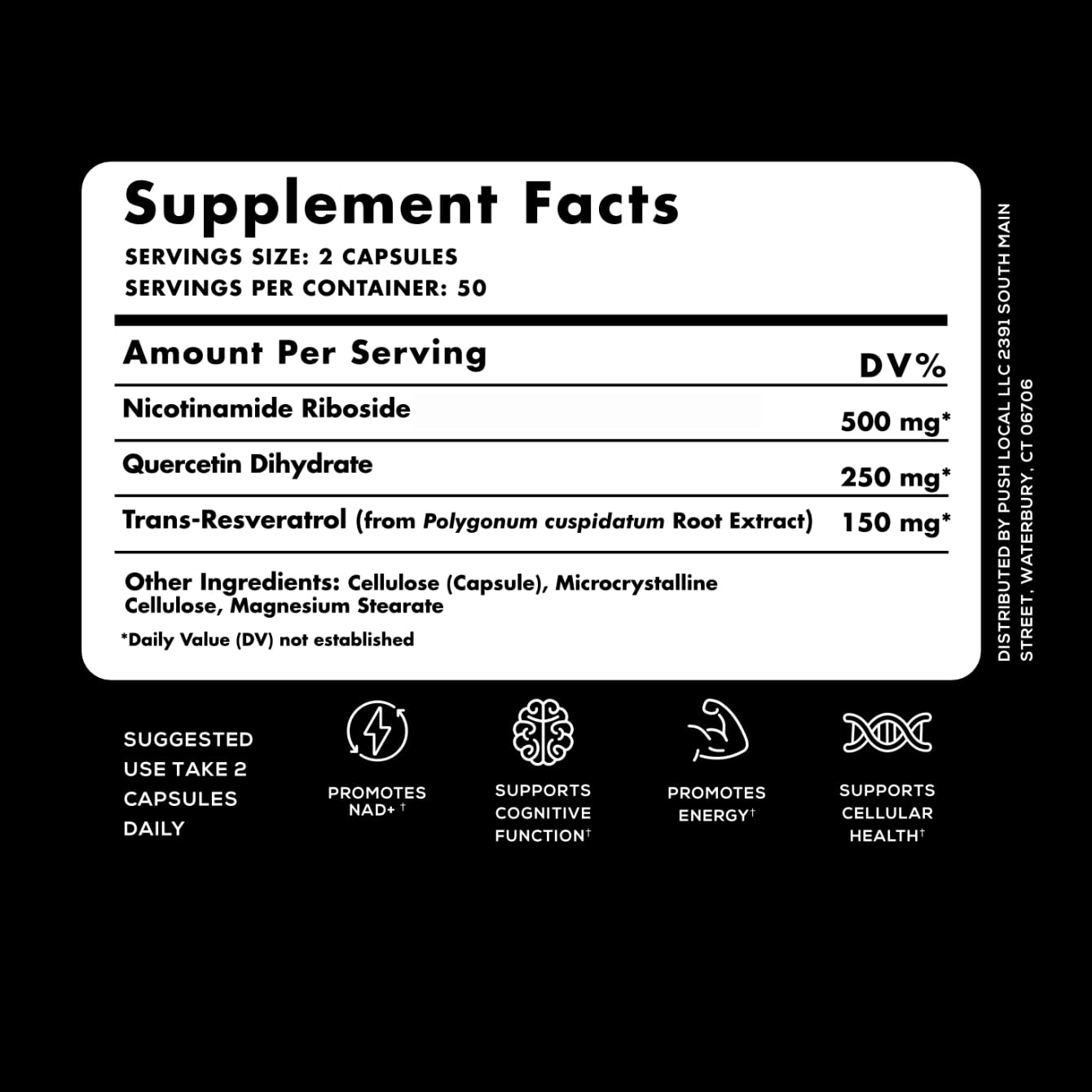 VivaThrive Advanced NAD+ Complex - NMNH Supplement Alternative - 50 Day Supply - Triple Action NAD+ Supplement - Nicotinamide Riboside - Resveratrol - Quercetin - Third-Party Tested - Made in USA VivaThrive uk supplements