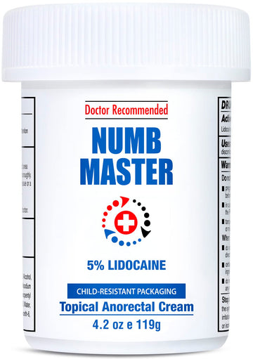 Clinical Resolution Numb Master 5% Lidocaine Cream Fast-Acting OTC anesthetic for Pain, Itch, Burns & Hemorrhoids with Vitamin E & Aloe for Soothing Relief Maximum Strength 4.2 Ounce Clinical Resolution uk supplements