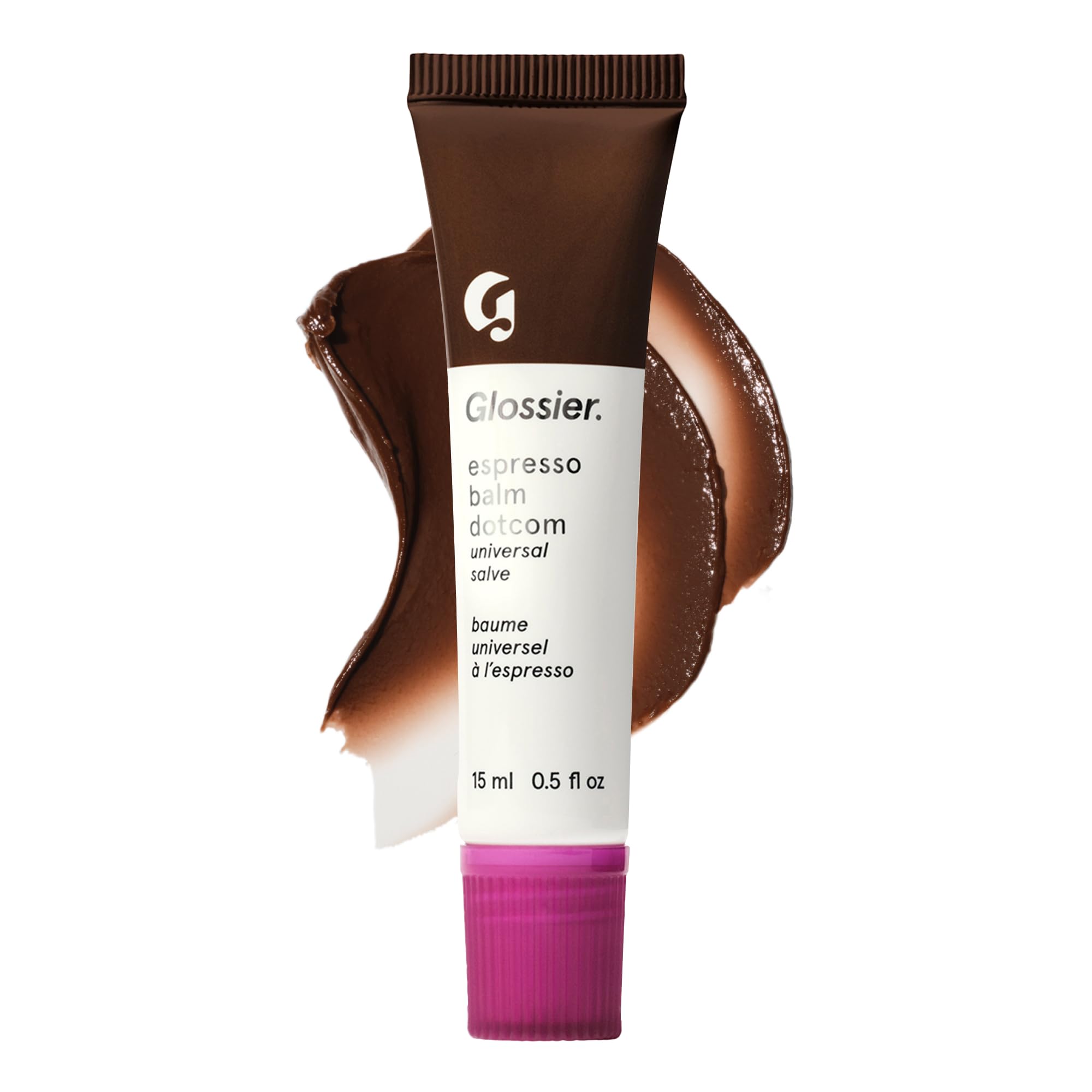 Glossier Balm Dotcom Hydrating Tinted Lip Balm - Universal Salve, Up to 12Hr Moisture for Dry Lips, Cuticles & Skin - Lanolin, Beeswax & Castor Oil - Espresso, Mocha Tint, 15ml Glossier uk supplements
