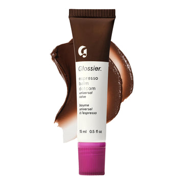 Glossier Balm Dotcom Hydrating Tinted Lip Balm - Universal Salve, Up to 12Hr Moisture for Dry Lips, Cuticles & Skin - Lanolin, Beeswax & Castor Oil - Espresso, Mocha Tint, 15ml Glossier uk supplements