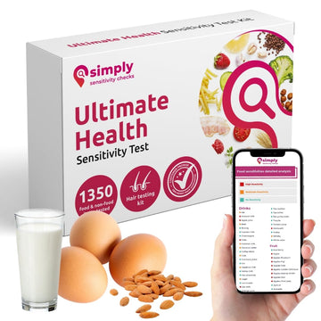 Simply Sensitivity Checks 1350+ Items Food Sensitivity Test Kit for Adults – Foods & Non-Foods, Including Lactose, Gluten, Vitamins, Minerals, Gut Health & More – at-Home Food Intolerance Test Kit Simply Sensitivity Checks uk supplements