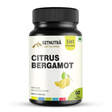 SETNUTRA Well From Within 5 in 1 Citrus Bergamot Supplement with Black Chokeberry Olive Leaf Niacin & Black Pepper | Heart Health Support Antioxidant Boost | Non GMO Gluten Free Capsules (60 Count) SETNUTRA Well From Within uk supplements