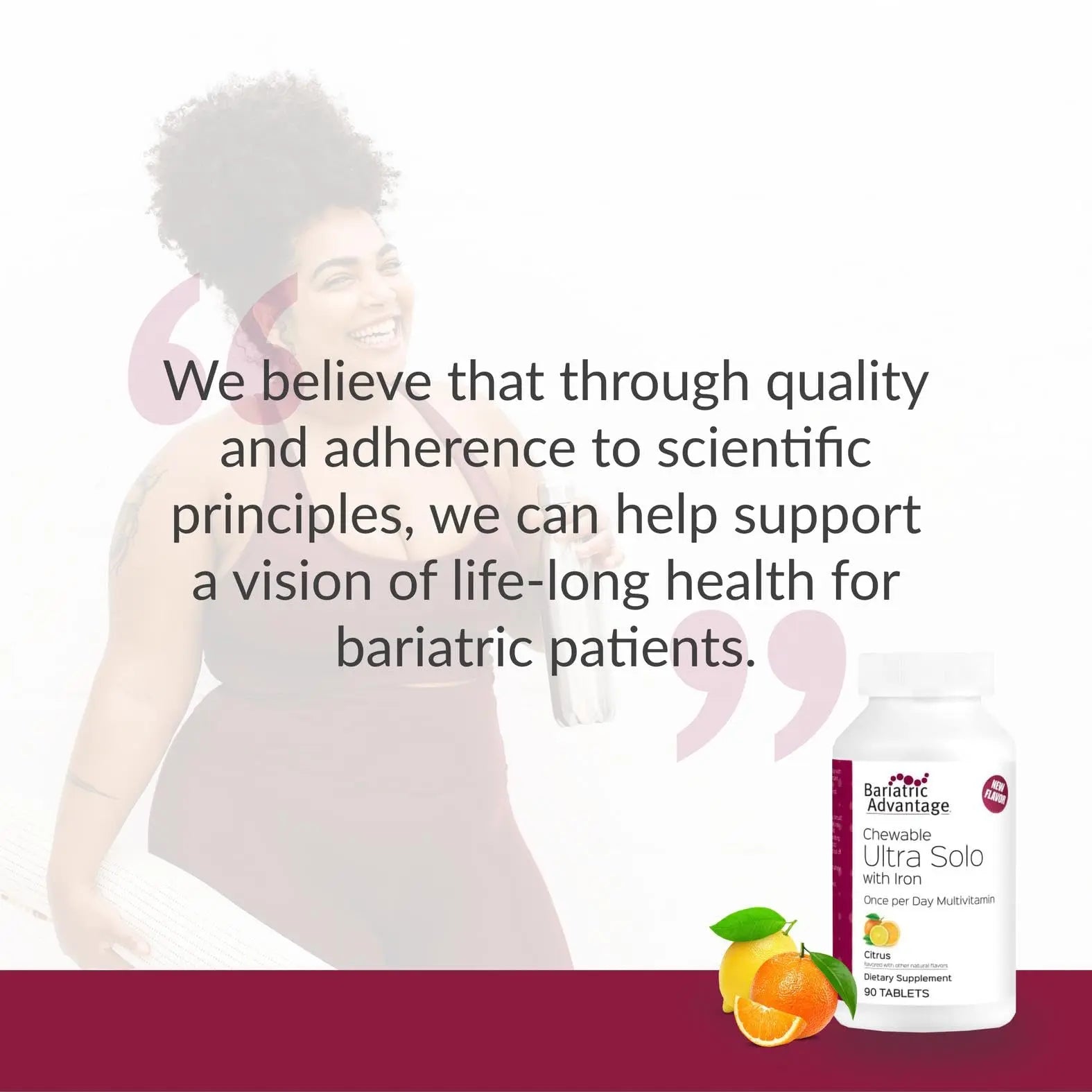 Bariatric Advantage Chewable Ultra Solo with Iron - Once-Per-Day Daily Multivitamin - for Bariatric Surgery Patients - Thiamin, Vitamin A & More Bariatric Advantage uk supplements