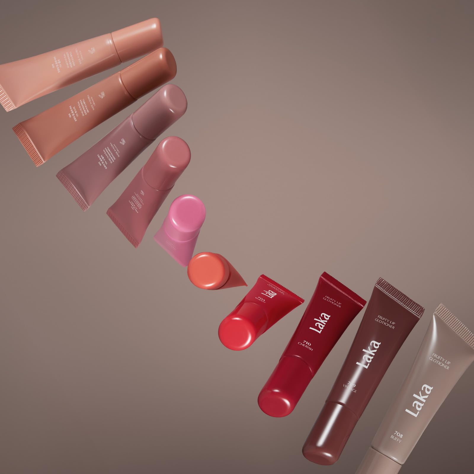 Laka Fruity Lip Glotioner, 10ml/0.33 fl.oz, Lip Gloss with High Shine Vivid Colors, Jelly tip for Hygienic & Easy Application, K-Beauty (#703 Apri) Laka uk supplements